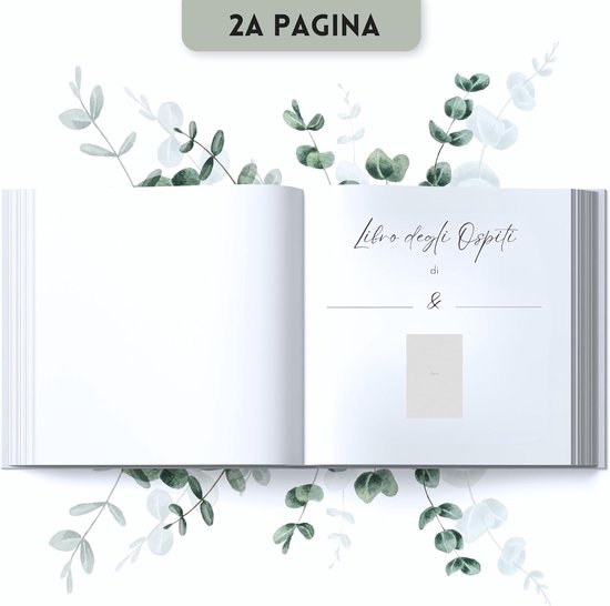 Gastenboek voor bruiloft met vragen om in te vullen (ITALIAANS, 88 dubbele pagina's) - hoogwaardig bruiloftsgastenboek voor onvergetelijke herinneringen — afbeelding 4