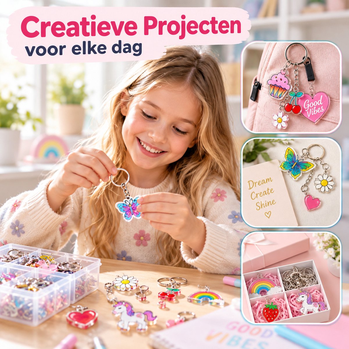 BOTC Krimpfolie set - Krimpie Dinkie Pakket - Knutselen Krimpie Dimpie - Sieraden en sleutelhangers maken — cadeau in Hobby - foto 2