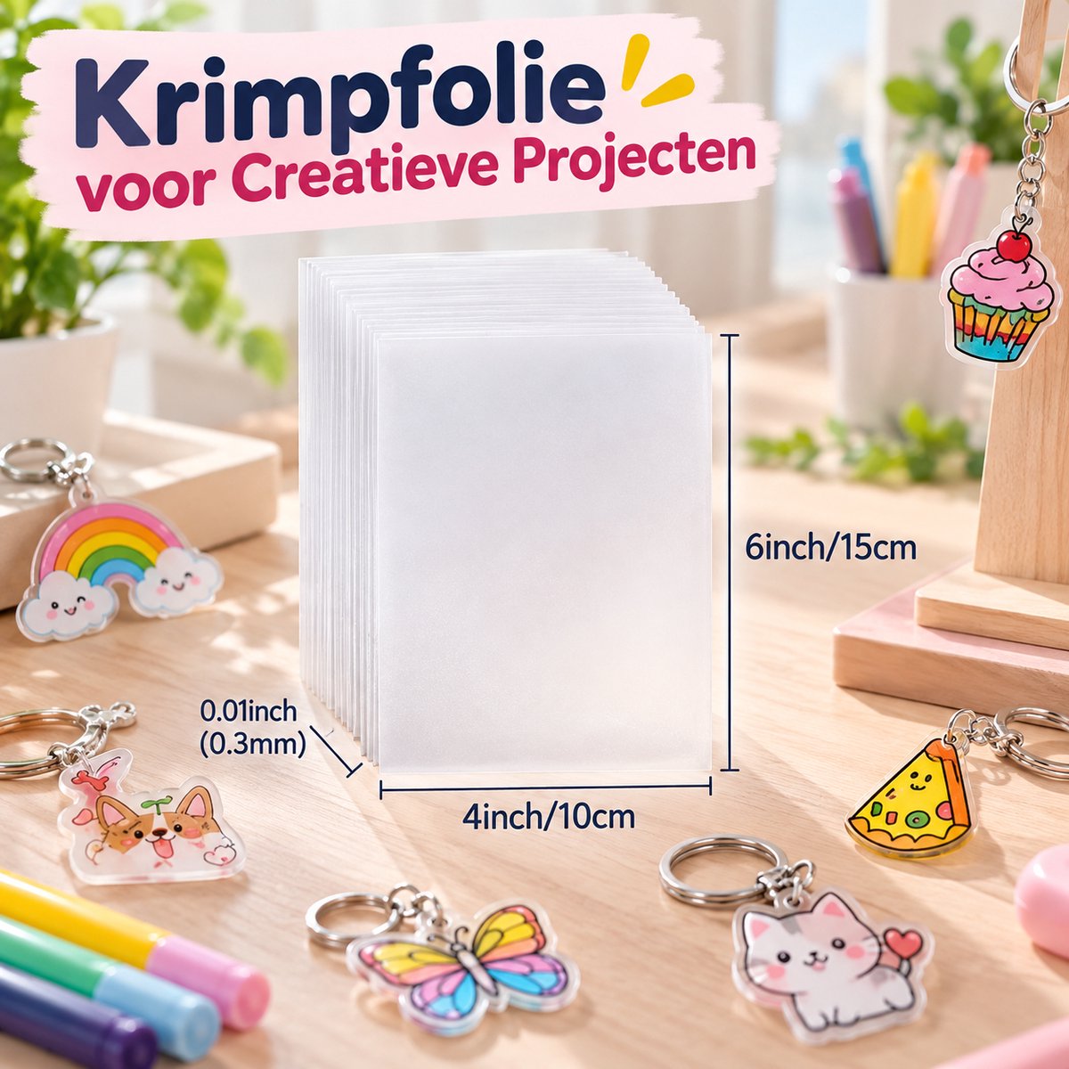 BOTC Krimpfolie set - Krimpie Dinkie Pakket - Knutselen Krimpie Dimpie - Sieraden en sleutelhangers maken — cadeau in Hobby - foto 7