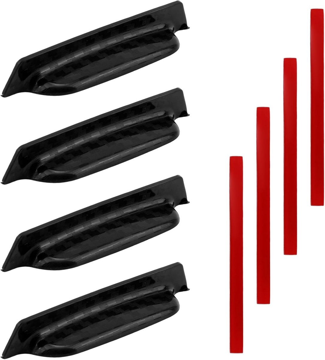 4st Auto Achteruitrijcamera Regenbestendige Hoes, 7,5x1,25x1,16cm Duurzame ABS-Materiaal Achteruitrijcamera Afdekking voor Auto-Accessoires(Zwart)