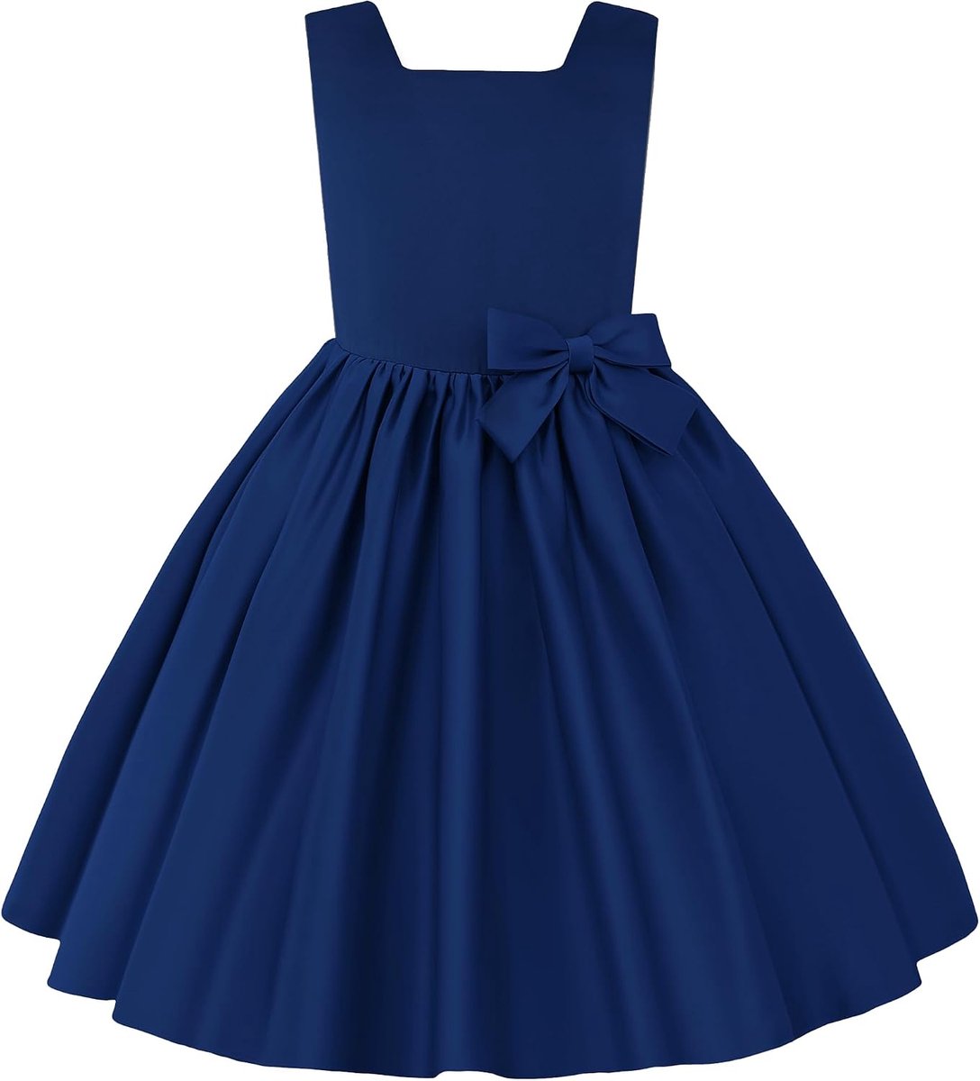 Meisjes Feestjurk met Strik, Elegante Jurk voor Bruiloft Verjaardag