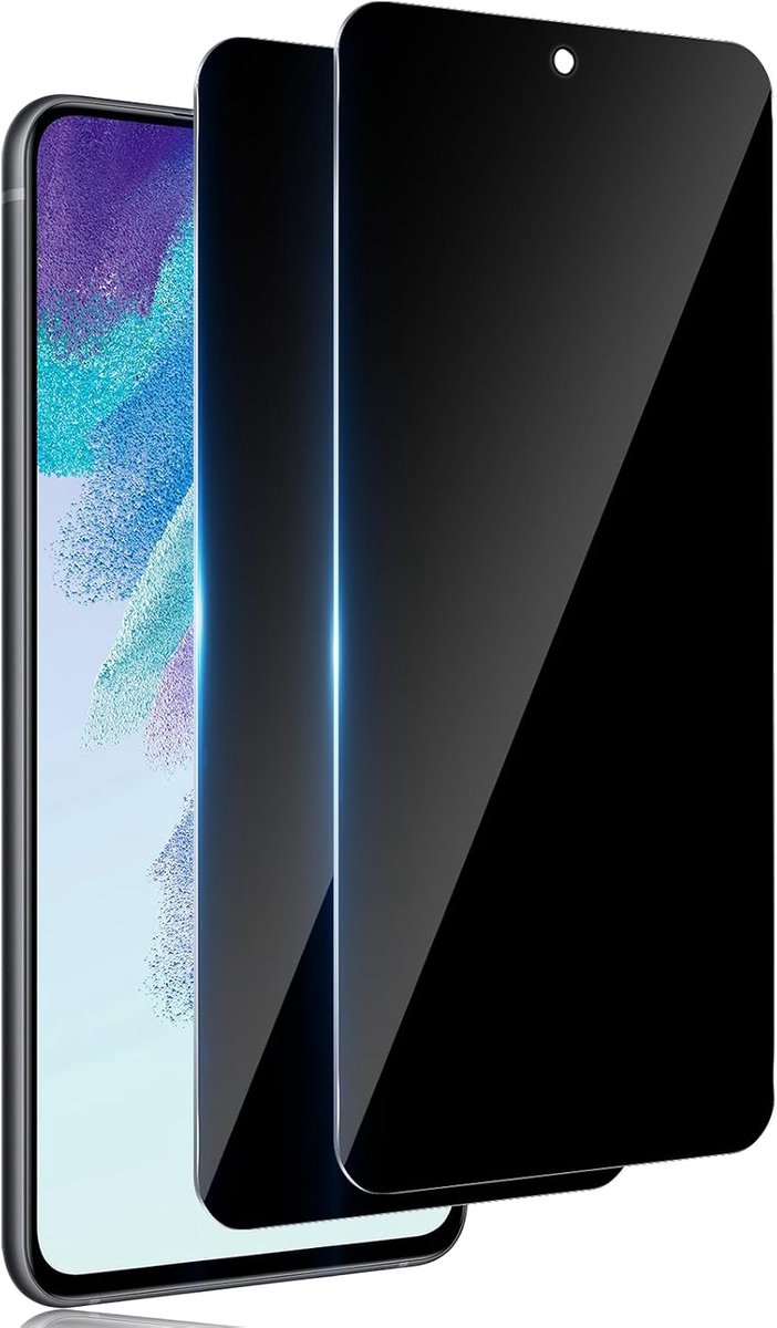 2 stuks Antispy Screen Protector voor Samsung S21 FE 5G Privacy, Guard 9H Filter Glas, Volledige Film gehard glas onbreekbaar, anti-verblinding