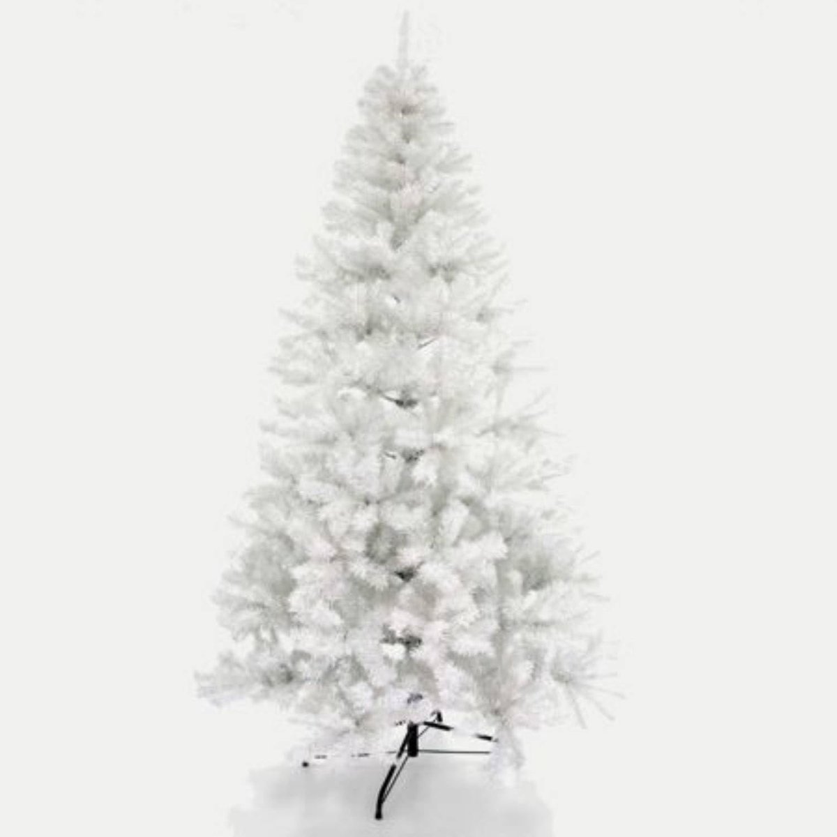 Wit, 240 cm, sneeuwbedekte kerstboom, optionele kerstverlichting, kerstboomdecoratie, kerstboom, 1200 takken