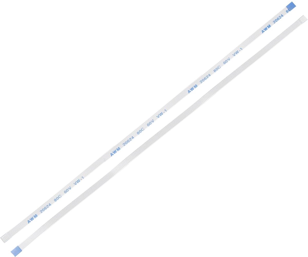 20 stuks FFC FPC flexibele platte kabel, 5-polig, 0,5 mm lengte, 300 mm (type B) voor LCD-printer, 3D-printer, camera, DVD, tv, laptop, audio