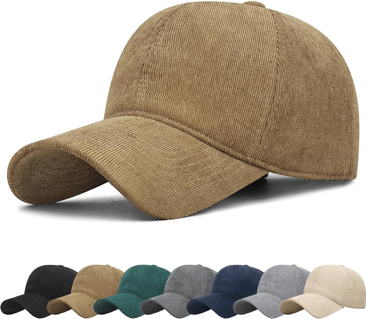 Honkbalpet voor de winter, uniseks, verstelbaar, warme wintermuts, katoen, hoogwaardige vintage pet voor vrouwen, winter-baseballpet, effen, warme baseballpet voor outdoor-reizen
