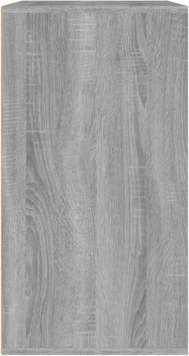 Kast houtmateriaal 80x40x75 cm grijs sonoma met praktische opbergruimte voor schoonheidsverzorging en accessoires
