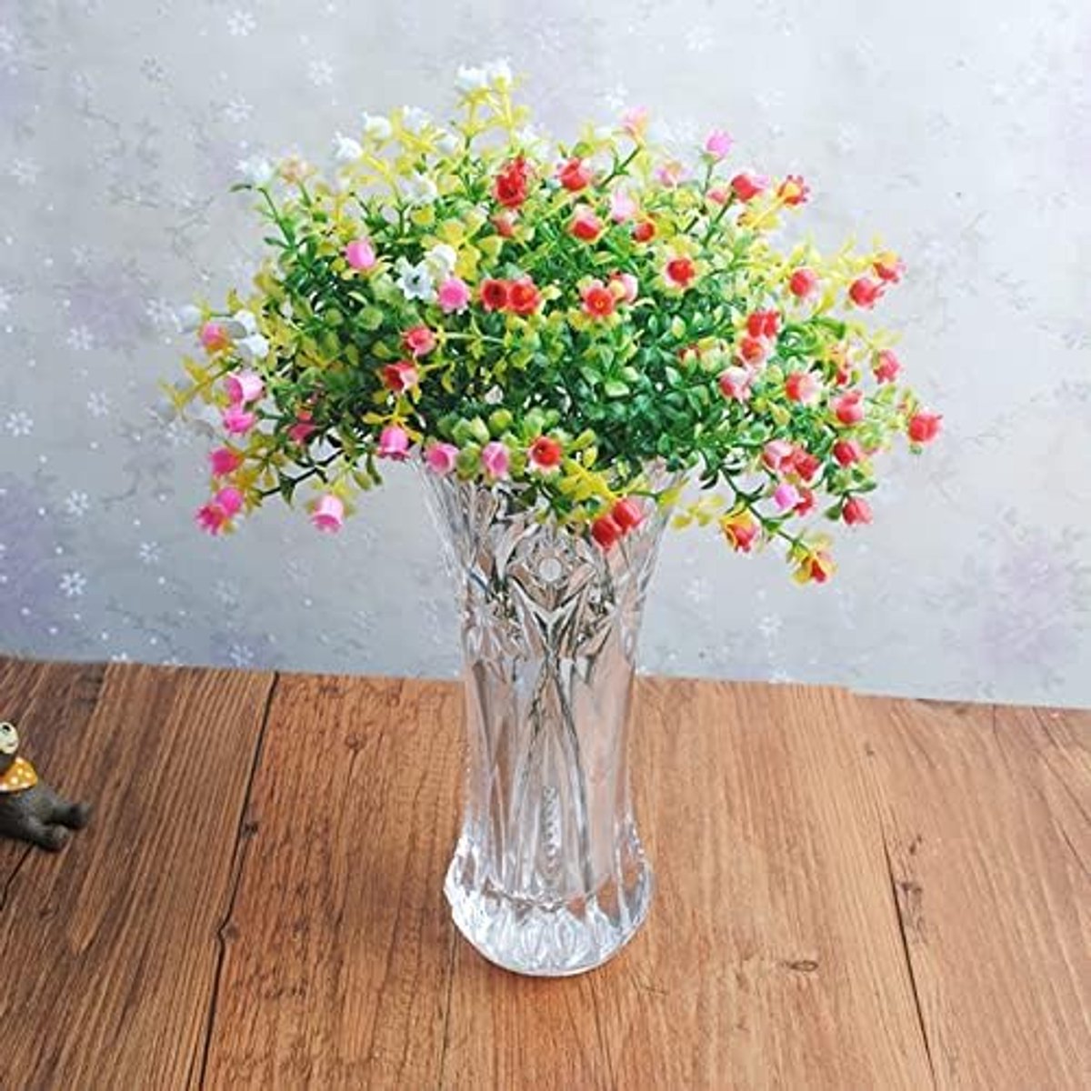 Nepbloemen 1pc kunstmatige bloem Milaan planten for bruiloft feest kersthuis decoratie benodigdheden nep bloemen foto rekwisieten gesimuleerde Milaan kunstbloem (Color : D)