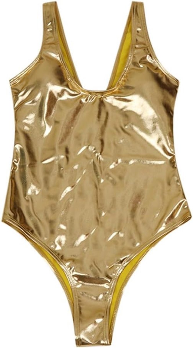 Badpak voor dames, eendelig, buikweg, push-up, sportief, V-hals, gevoerd, shaping, blote rug, vintage, elegant, strandmode, vakantie, zwembad, zwemmen, A46