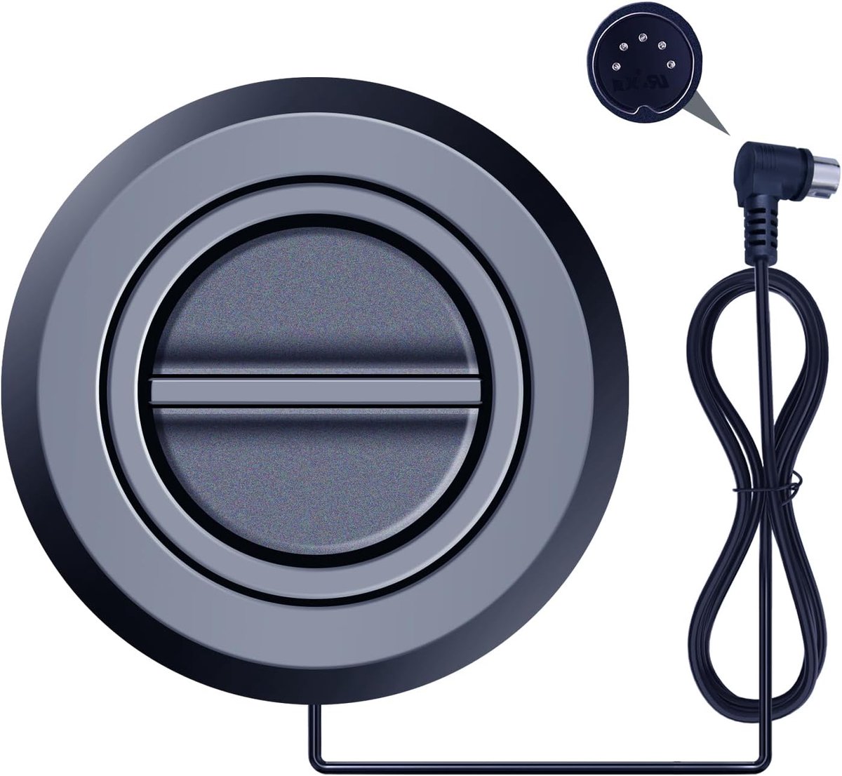 Vervangende afstandsbediening compatibel met ronde 2-knops push-ups met 5-pins stekker