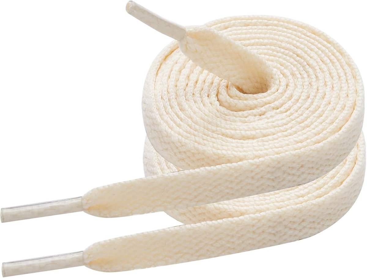 2 Paar Platte Veters voor Sneakers Basketbal,8mm Brede Schoenveters Vervanging voor Converse Nike Air Force Jordan Vans New Balance Sneaker