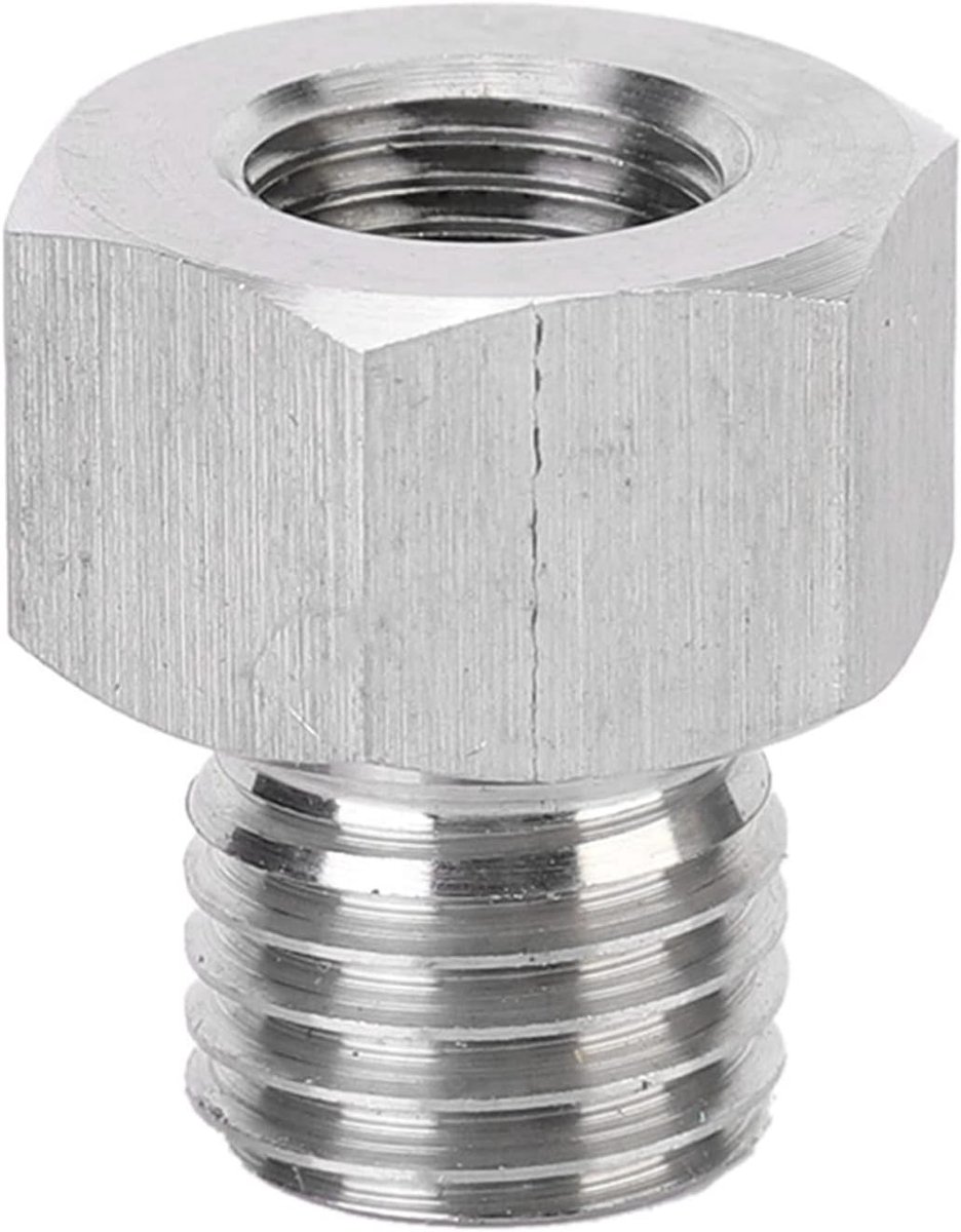 Dailygoods - M12X1,5 naar 1/8 Fitting Adapter - Aluminium Fitting - Handige installatie - 1/8 binnendraad - Oliedrukadapter - Geschikt voor di...