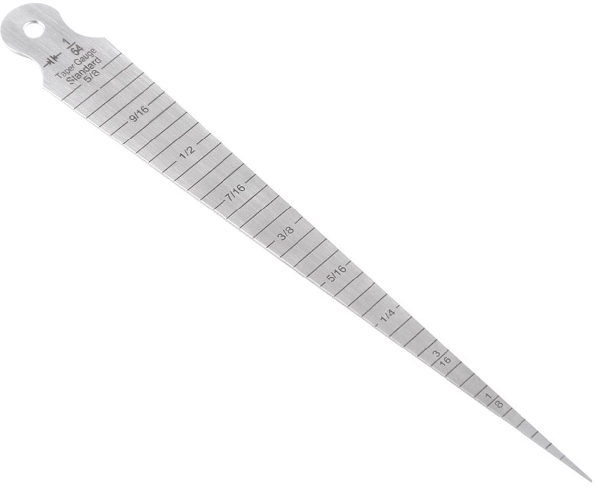 Dailygoods- Gatmeter Nauwkeurig - Roestvrij Staal - Conische Meter - 1-15 mm / 1/8-5/8 - Kleine Openingen - Lichtgewicht en Draagbaar - Meetinstrument