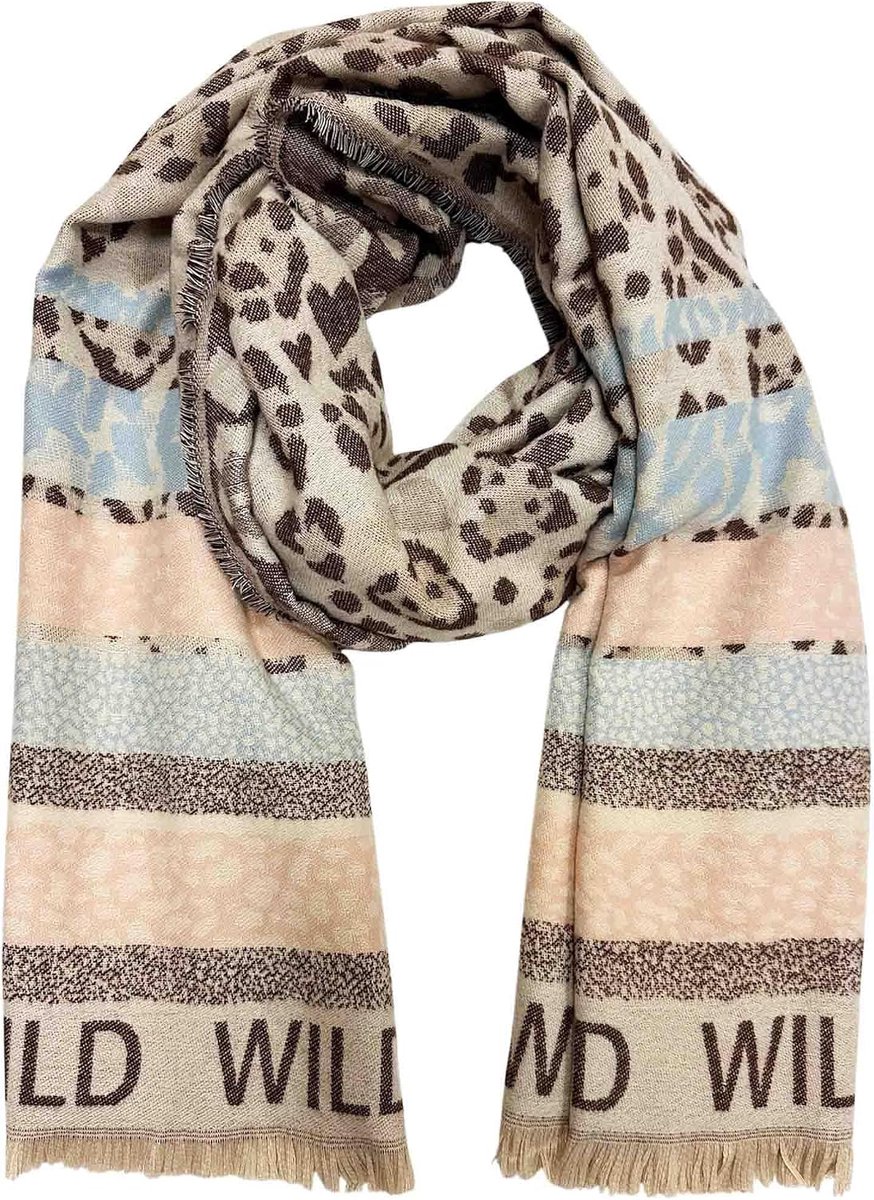 Leo Love Hart Patroon Gebreide Sjaal Warme Winter Sjaal Fashion Doek Herfst Lente Stola Wol met franjes Doek