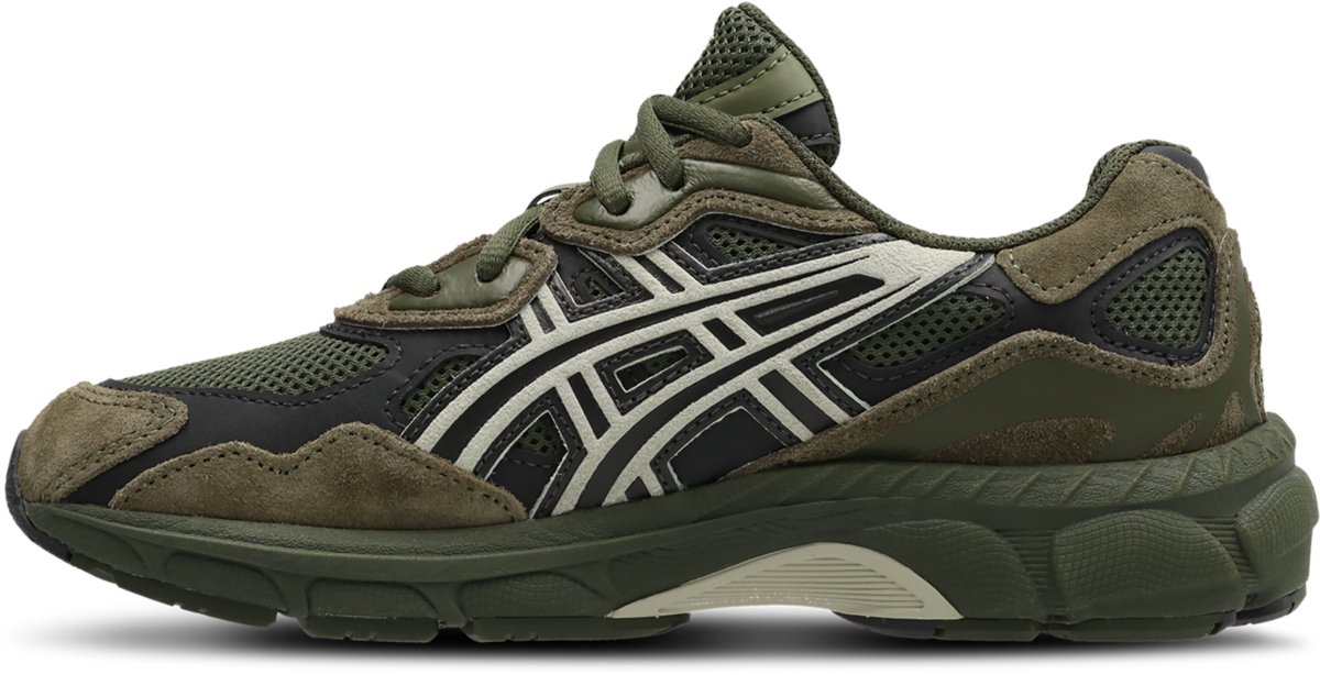 ASICS Gel-NYC GS – Canvas/Dried Leaf Gel-NYC Lifestyle Kinder Sneakers voor Jongens en Meisjes Groen