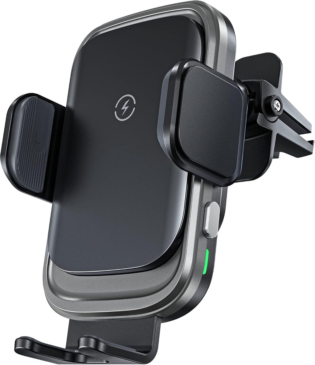 Qi 15W draadloze autolader, zelfsluitende autotelefoonhouder, draadloos autoladen voor iPhone 15 14 13 12, smartphonehouder voor Galaxy S22/S23/S24