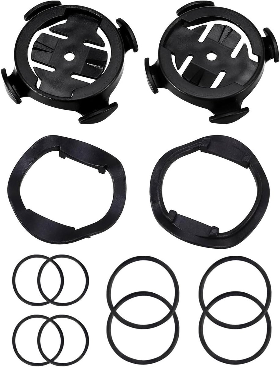 2 stuks fietssteunen voor Garmin GPS, compatibel met Garmin Edge 200/500/510/520/800/810/1000, zwart, stuurhouder voor smartwatches