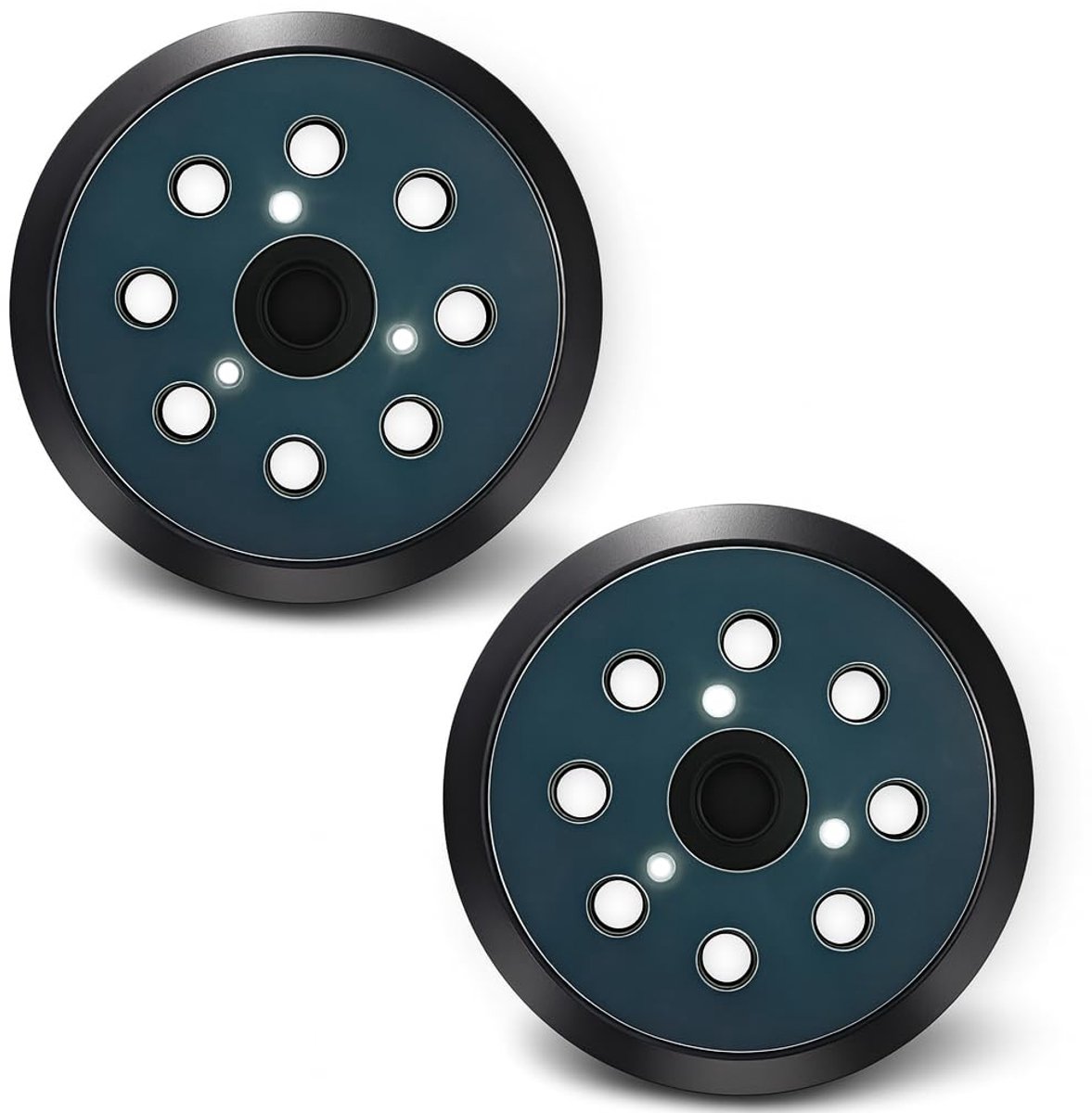 2 stuks bladen 125 mm met 8 gaten voor schuurmachine, schuurschijf, universele schuurpads, schuurplaat, compatibel met excentrische en orbitale schuurmachines, duurzame schuuraccessoires