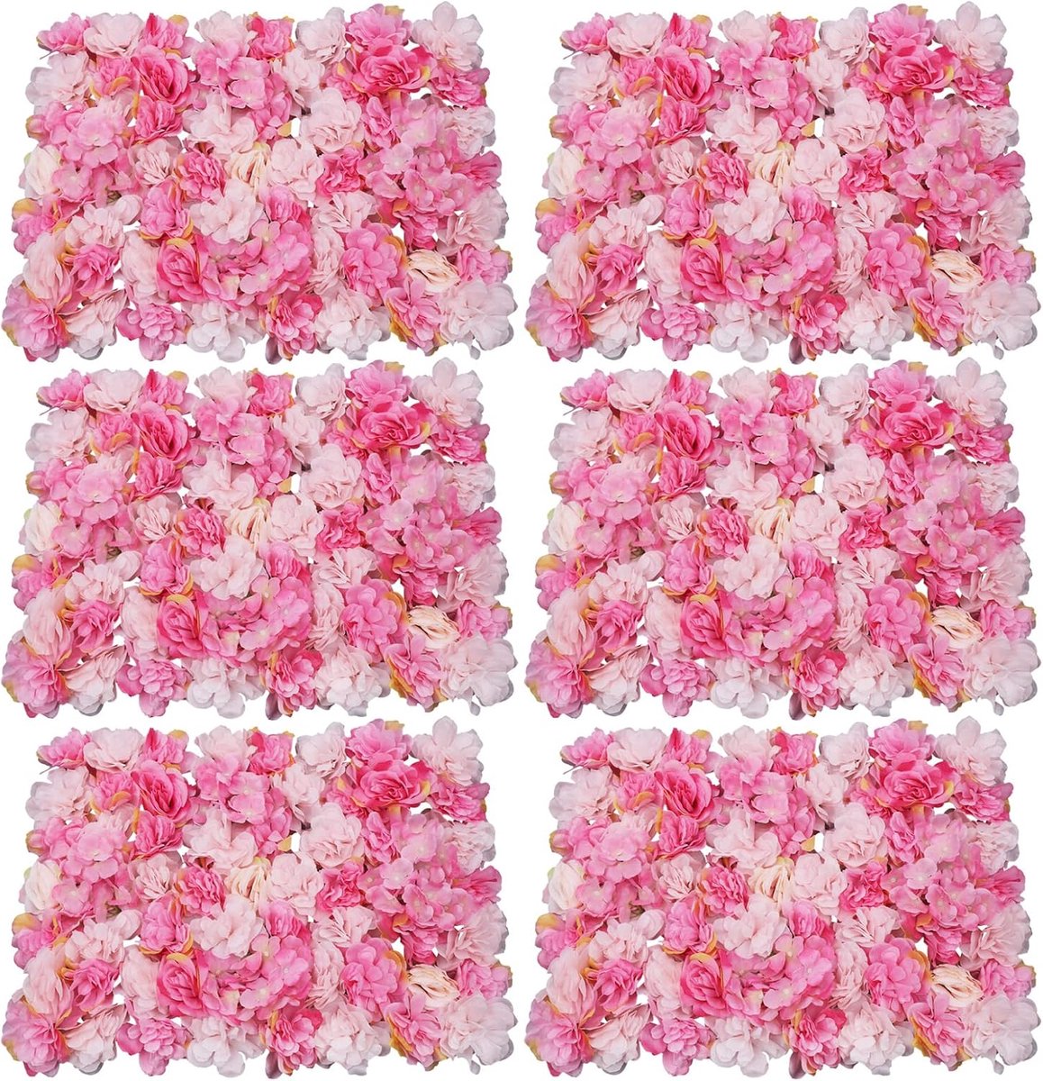 Bloem Muur Rozenwand Diy Bruiloft Straat Achtergrond Bloemen Zuil Muur Kunstbloem Muur Decor Decoratie Bloemenwand Paneel Kunstrozen Bloem Achtergrond Bloemenmuur Achtergrond Met 6 Stuks