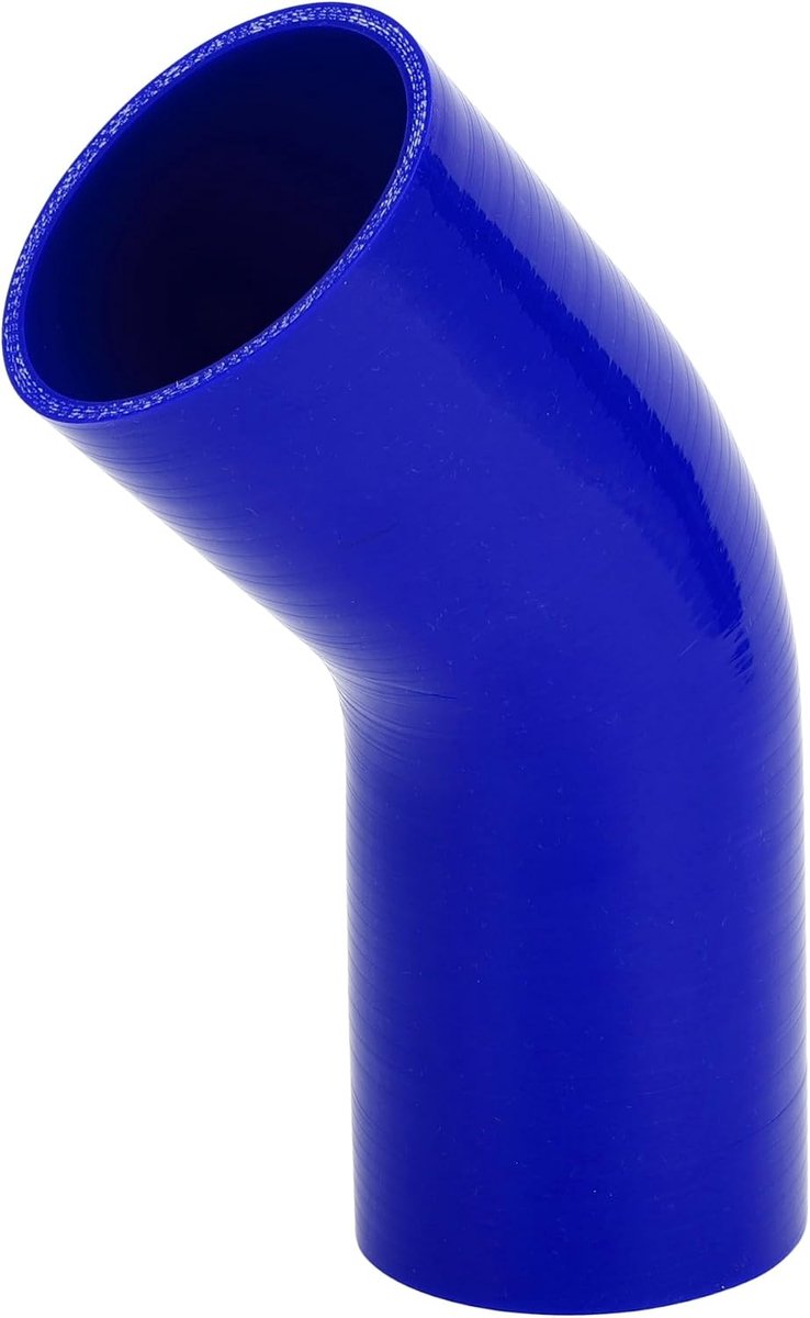 1 Stuk 80mm/3.15" ID 120mm/4.72" Lengte 45 Graden Blauwe Auto Silicone Slang Koelslang Universeel