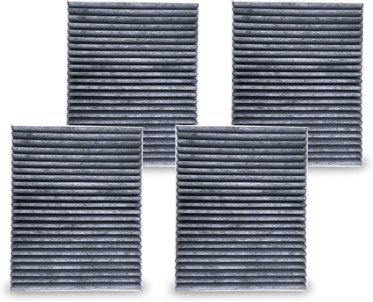 Actieve koolstoffilter geurfilter compatibel met Siemens/Bosch/Neff/Gaggenau afzuigkappen | Als vervanging voor originele filter LZ56200/DSZ5201/DZZ1XX1B6 (4 stuks)