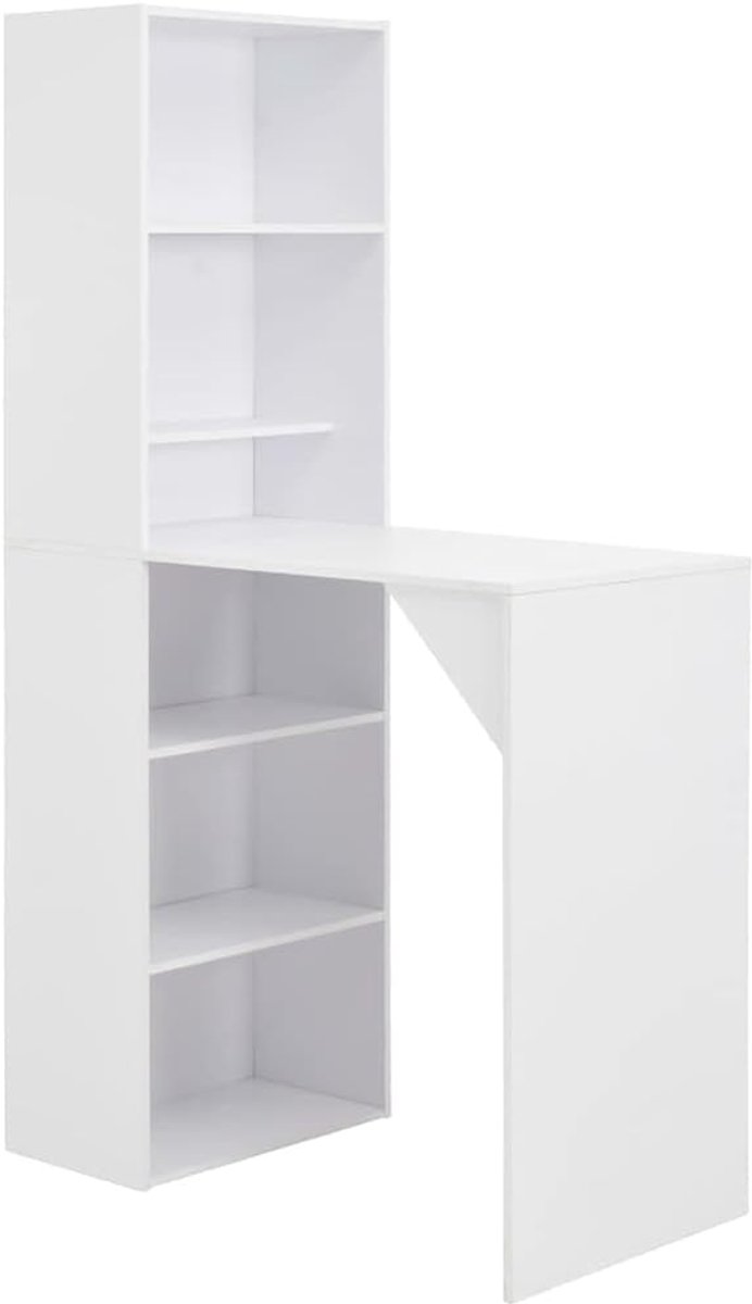 Bartafel met kast wit bord keuken eettafel voor keuken 115x59x200 cm