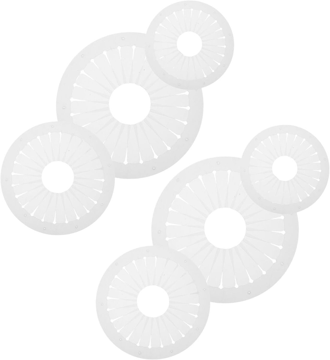 6 Stuks Delige Pleated Rozettenmaker met Sjablonen voor Linten Herbruikbare Corsagecreatie Geschikt voor Zijde Satijn Grosgrain Linten