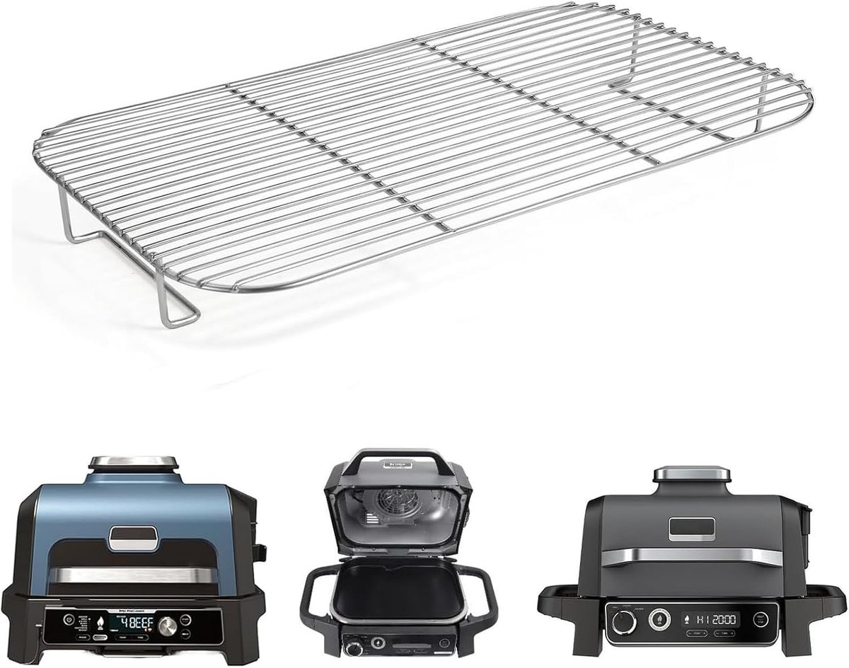 Grillrooster voor Ninja Woodfire Pro XL, grillaccessoires, compatibel met Ninja, elektrische grill en roker OG850EU, OG901EU (1 stuk)
