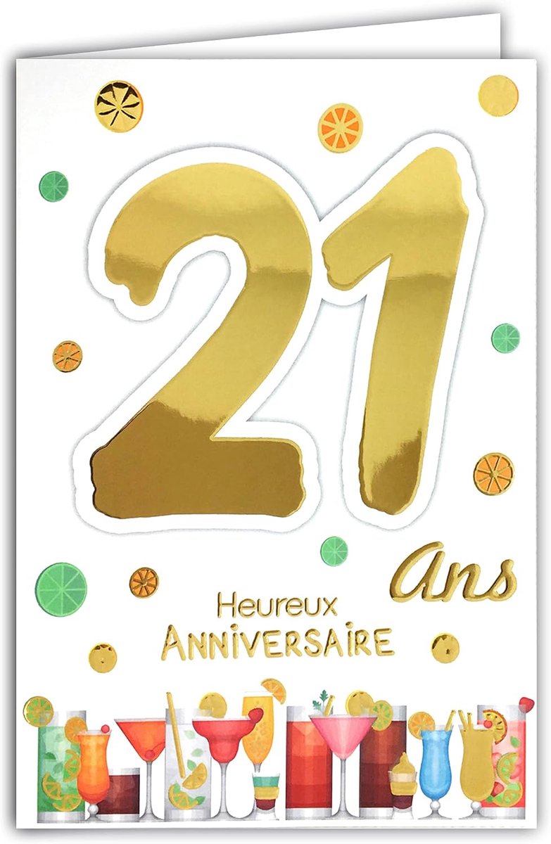 69-2123 verjaardagskaart, 21 jaar, voor heren, dames, scholieren, lezen, boeken, diplom uilen, sterren
