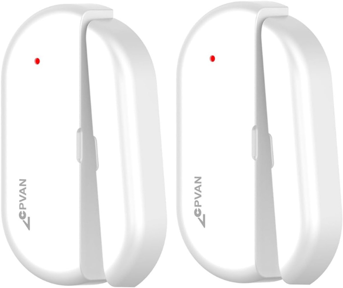 CPVAN Magnetisch Contact - Extra Deursensor voor CP2PRO / CP2W / CP10PRO Alarmsysteem (433.92 MHz) - 2 Stuks