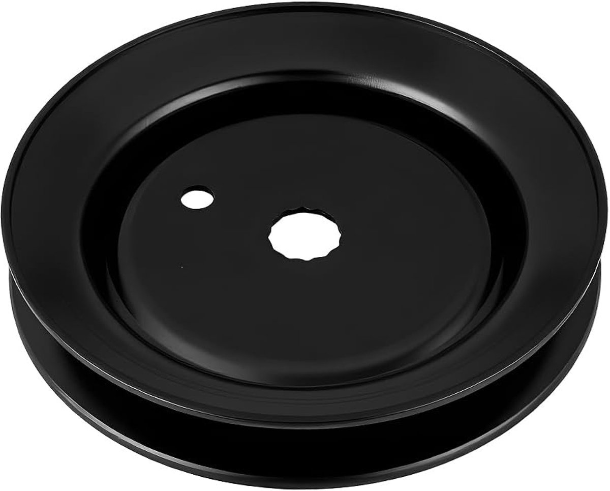 stationaire katrol platte stationaire katrol 756-1188 diameter 141 mm hoogte 24 mm compatibel met MTD Zittende grasmaaier, zwart