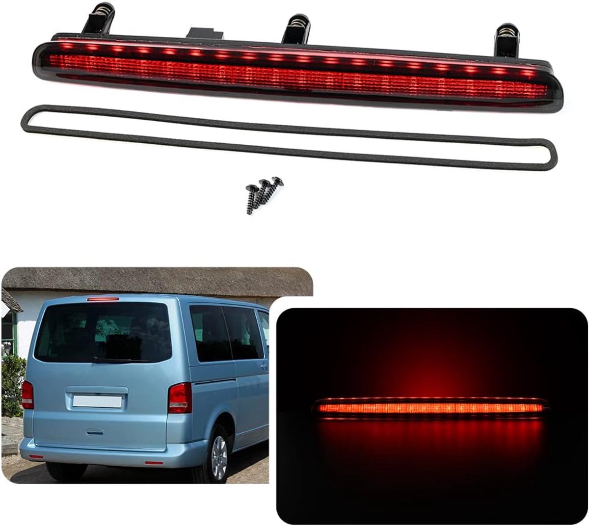 1 x LED-remlicht voor VW T5, Transporter, Multivan, Caravelle, achterklep, hoge stand, 3. Remlicht