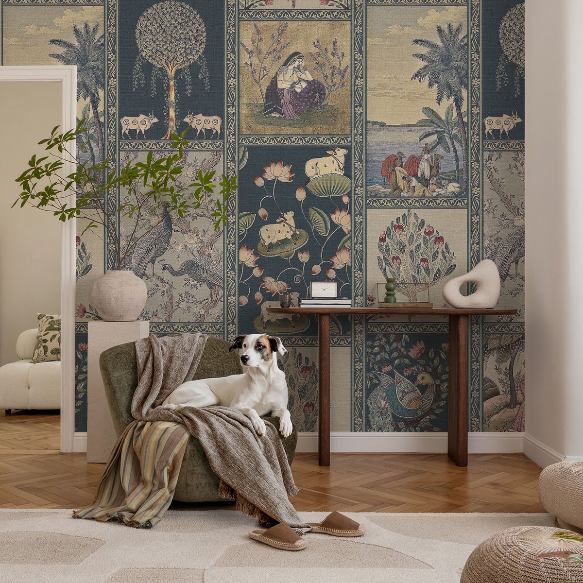 Coloray Vliesbehang - Marine Snellijm Behang - 104x70 cm - Romantische Scène Fotobehang Vlies - Hal behang Deel - Muurschildering - Woonkamer behang