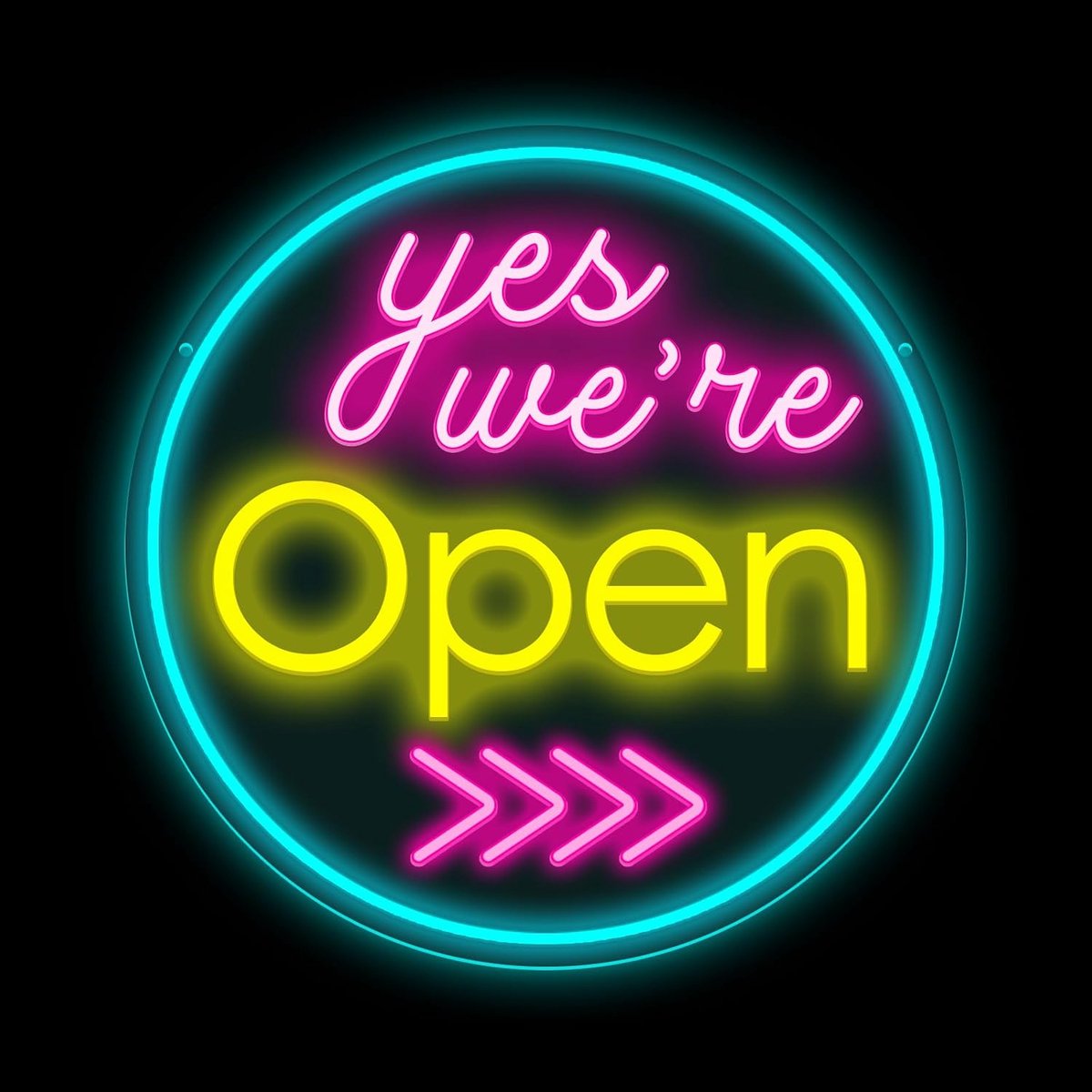 We Are Open Dimbare LED Open Neon Wanddecoratie USB-aangedreven Verlichting Commerciële Bewegwijzering Geschikt Voor Zakelijke Cadeauwinkel Restaurant Bar Salon Café Clubwinkel (14,96 "* 14,96")