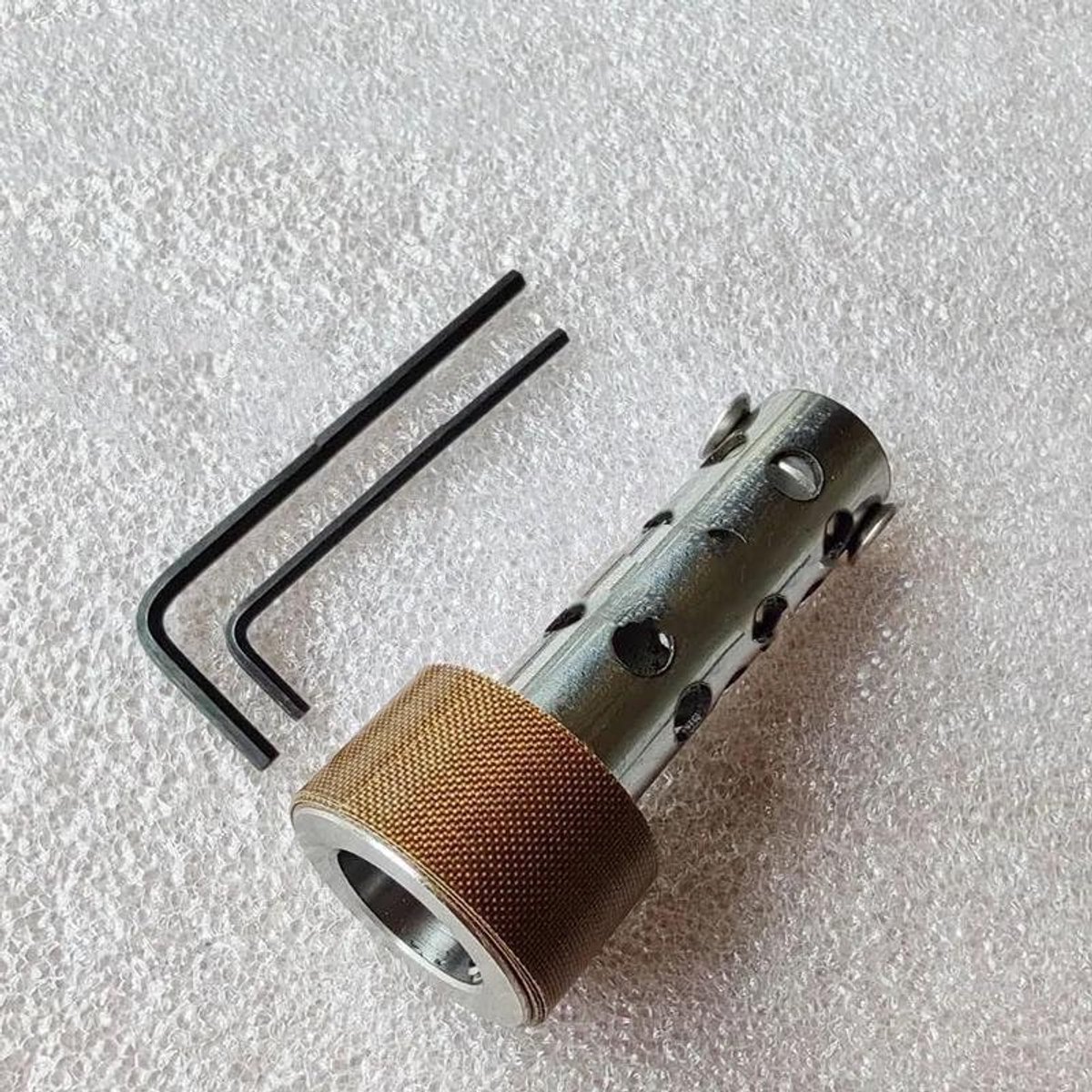 Einde DB Killer 20mm 25mm 30mm Voor Motorfiets Uitlaatdemper Geluiddemper(Silver-25mm)