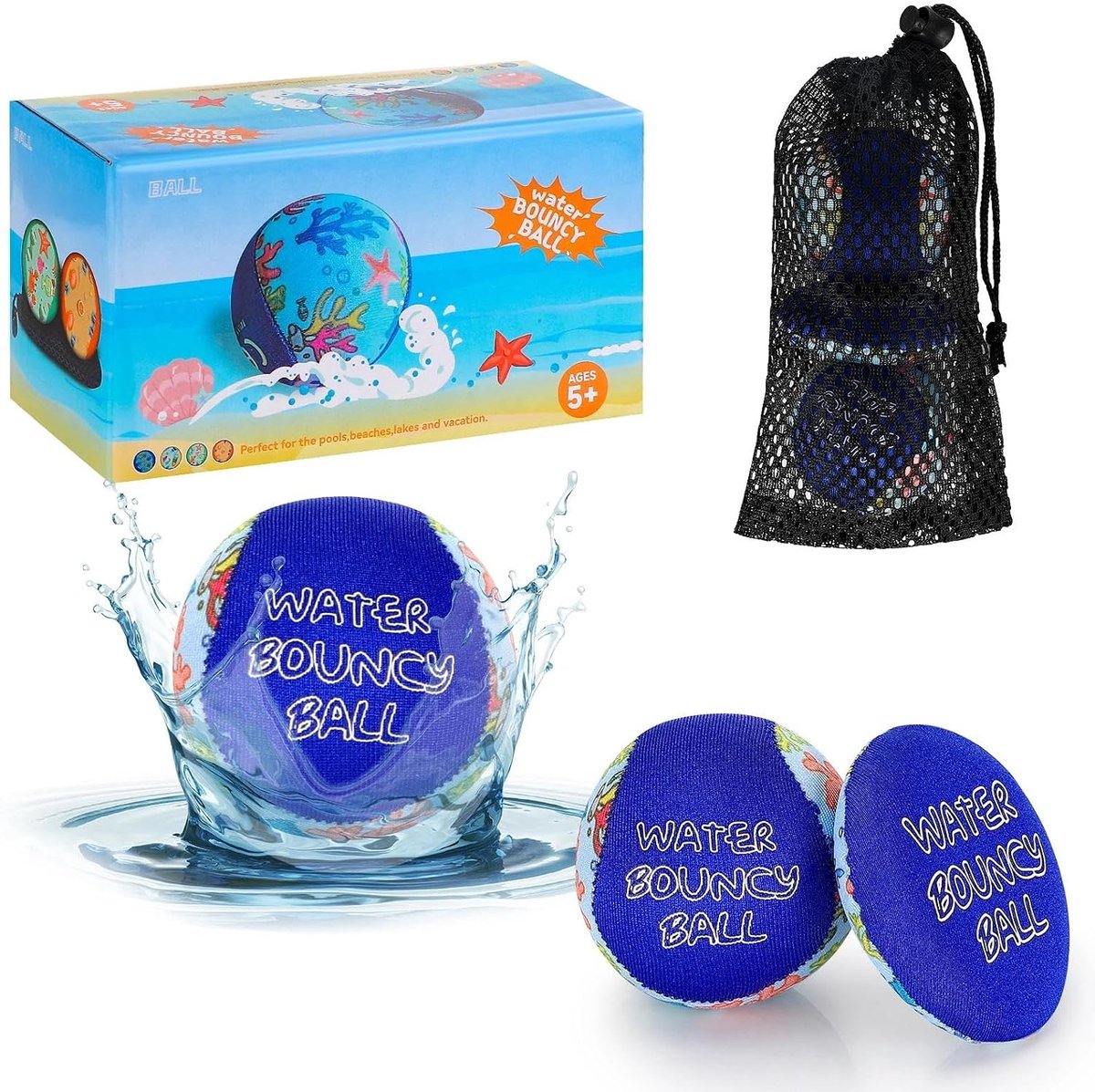 3 waterballen, springbal voor kinderen en volwassenen