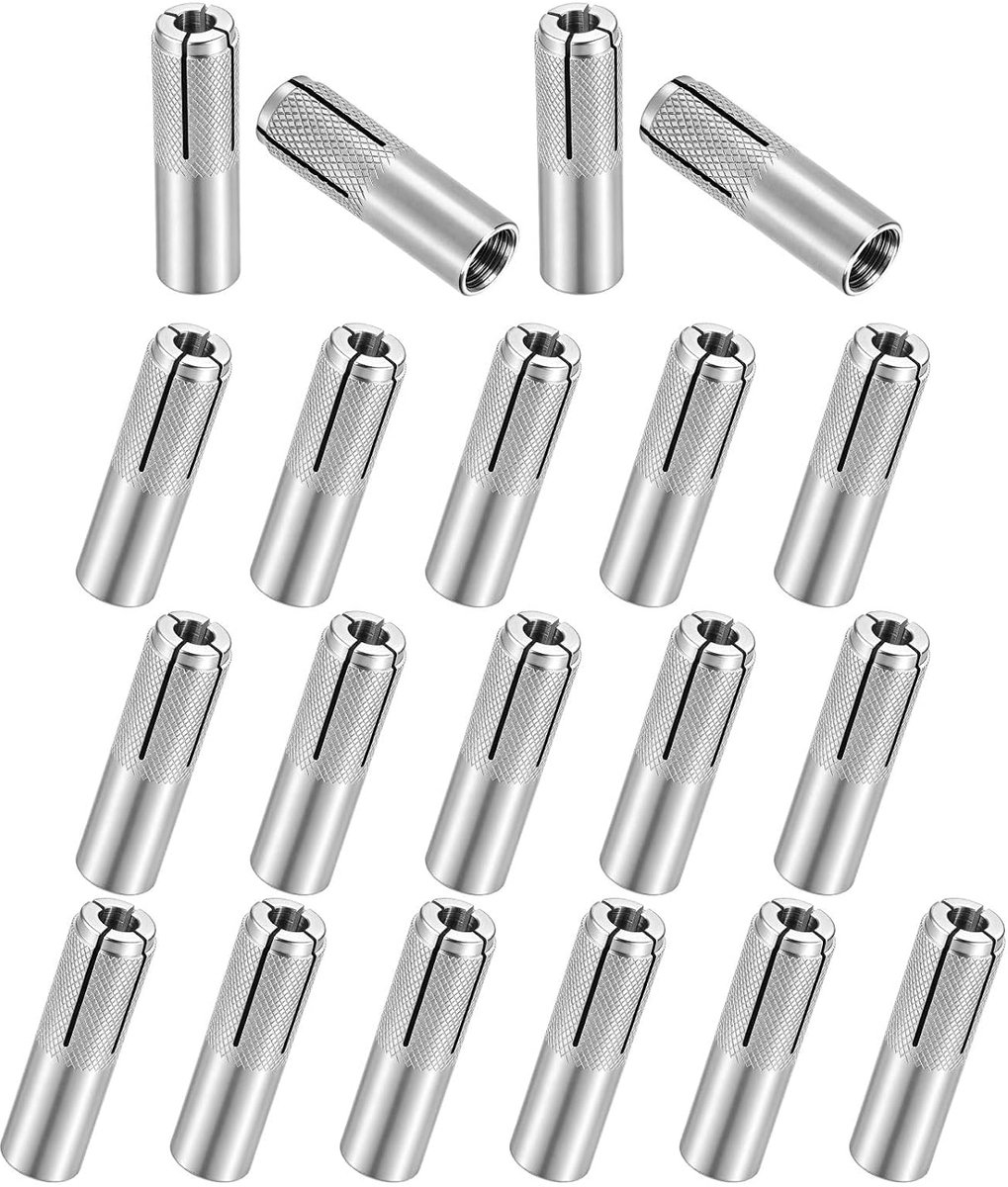 20 stuks inslagankers M10 x 40 mm inslagpluggen roestvrij staal