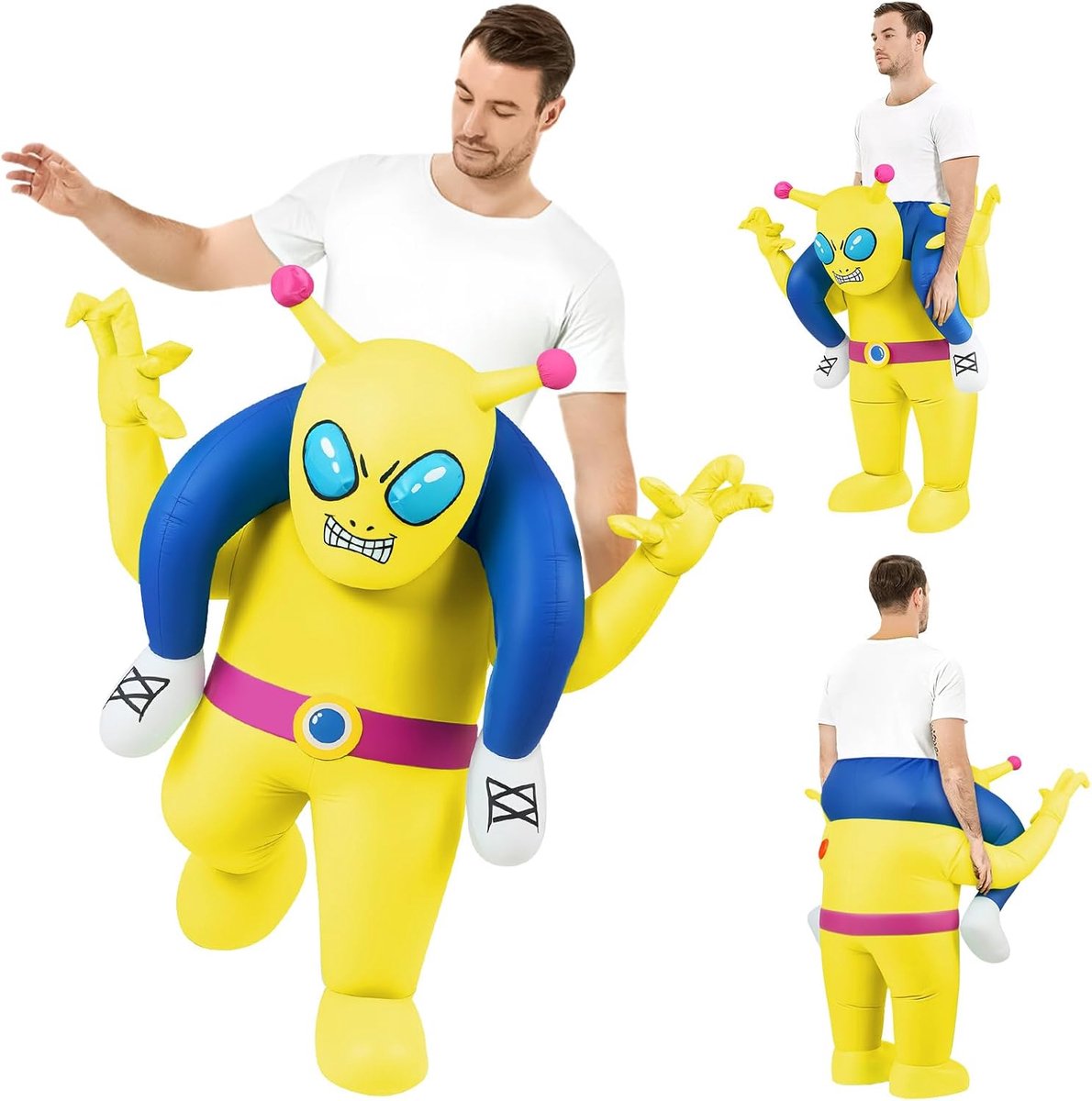 kostuum, opblazende verkleedkleding voor volwassenen en kinderen, grappige Halloween-kostuums voor Halloween, cosplay en maskeradefeest