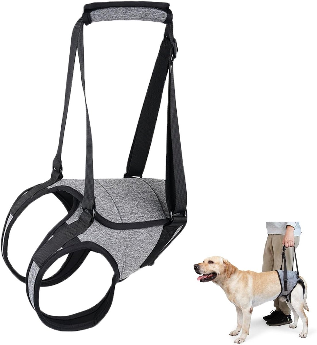 Redipet voor honden, achterbeensteun voor honden, voor het optillen van honden, harnas voor honden, harnas en achterpoten, gehandicapten (L)