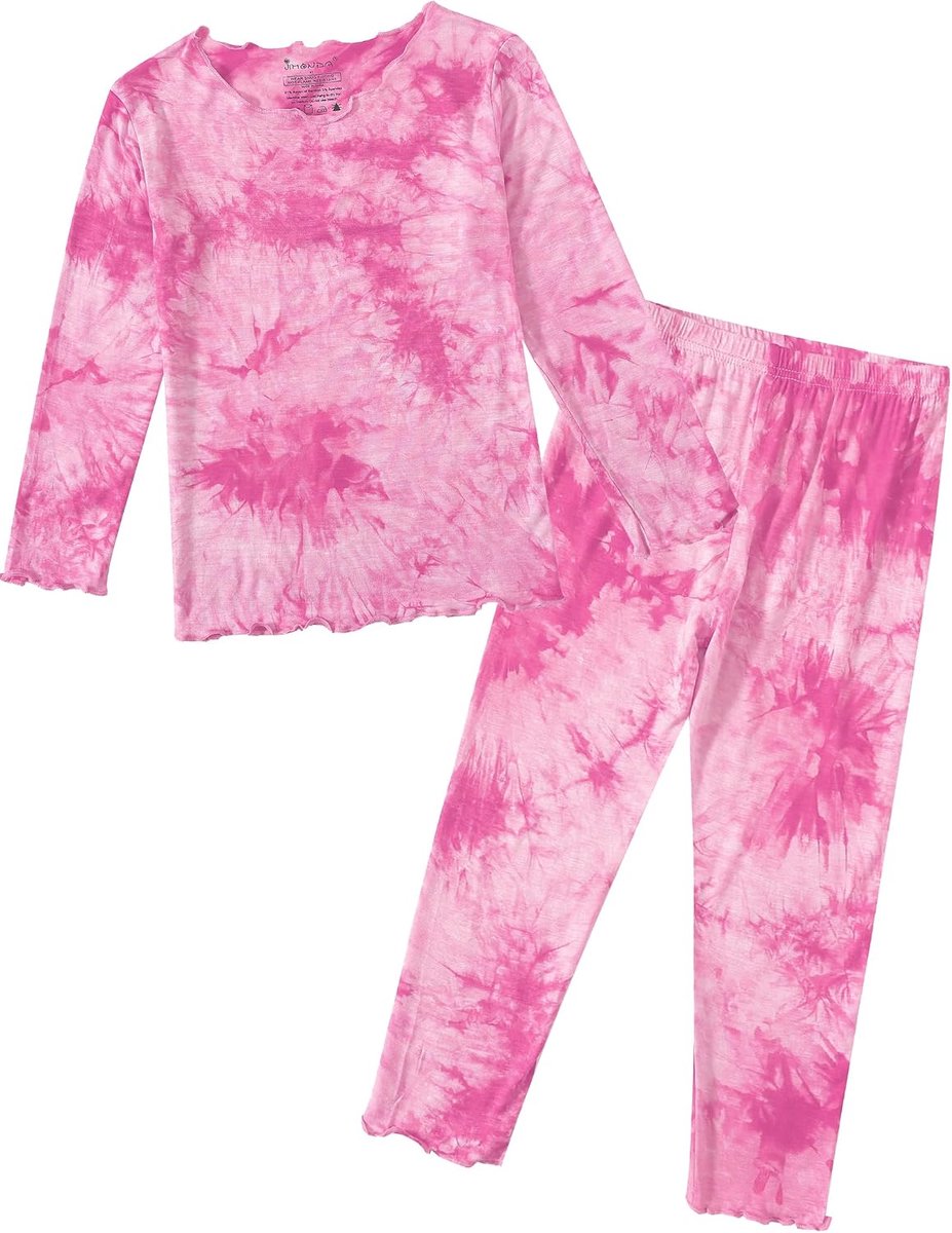Pyjama jongens lange mouwen tweedelige pyjama set zacht kinderen nachtkleding batikprint pyjama voor jongens 2-14 jaar