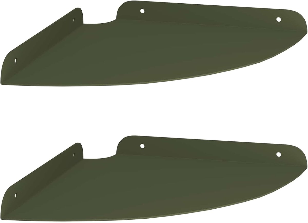 Hoekrek van staal, 2 stuks