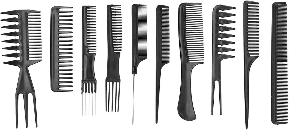 Kammenset, stylingkam, kapperskam geschikt voor dames, heren, kinderen en haargereedschap