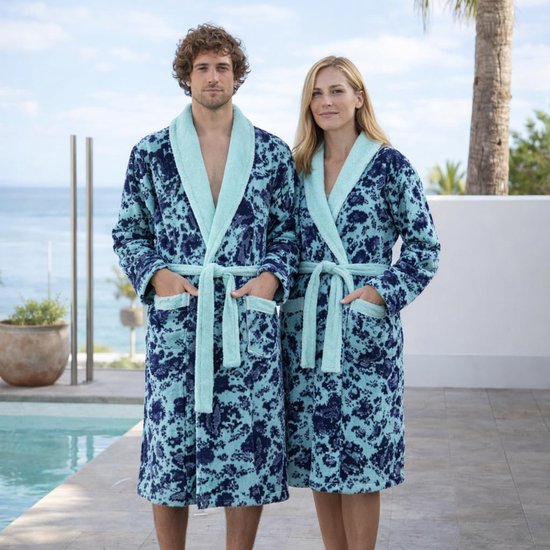 Towel Badjas, jacquard, 100% katoen, 500 g/m², velours afwerking, hoog absorptievermogen en zacht gevoel, Uniek, L — afbeelding 3