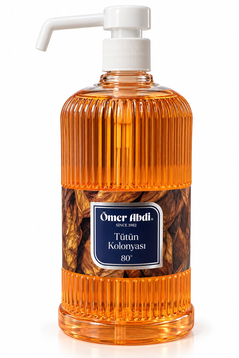 Omer Abdi Tuncer - Tutun Cologne - Tabak Kolonya - Eau de Cologne met Pomp - 750 ml - Aftershave