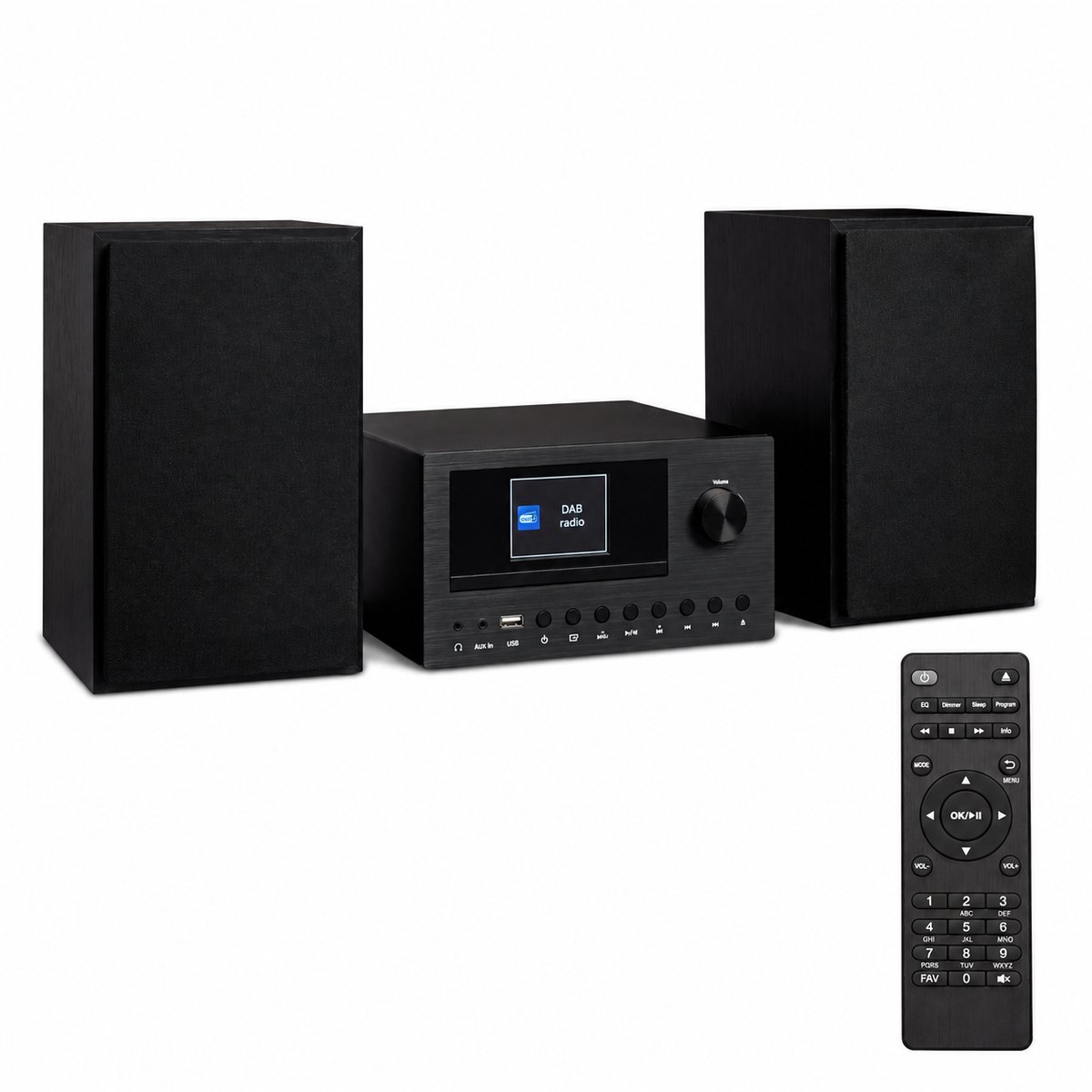 Internetradio – DAB+ & FM – Bluetooth 5.0 – CD-speler – WiFi & USB – 2,8 inch Kleurendisplay – Zwart