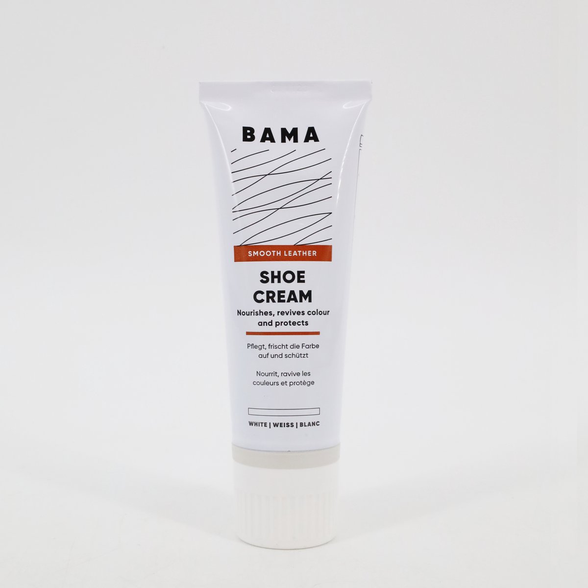 Bama Shoe Cream tube Wit - 75ml - schoencreme wit