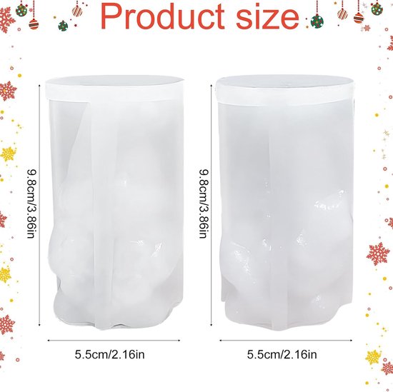 siliconen mal, 2 stuks 3D kabouter siliconen mal,kabouter,gietvormen Kerstmis,gietvormen voor kerstversiering — afbeelding 2