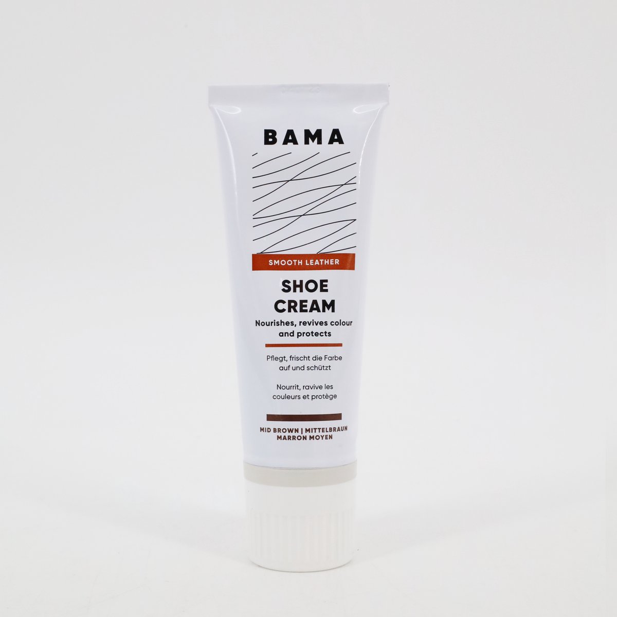 Bama Shoe Cream tube Middenbruin - 75ml - schoencreme bruin
