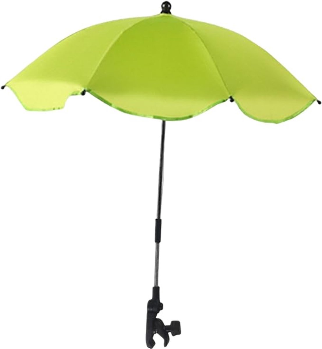 Zonnescherm voor kinderwagen met kliksluiting – 365° UV-bescherming, waterdicht, universeel zonnescherm voor kinderwagen-87*66cm,Appelgroen