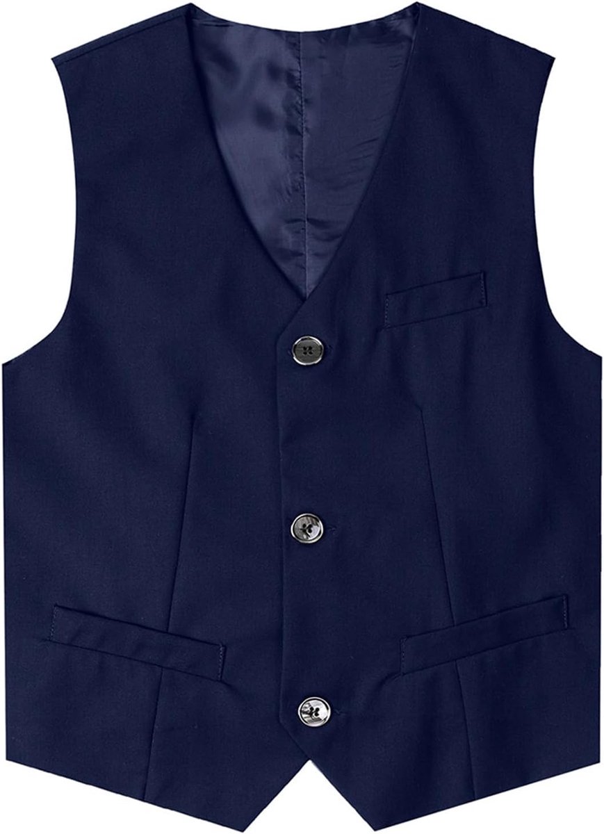 mintgreen Vest voor jongens, klassiek, bruiloft, 7-16 jaar
