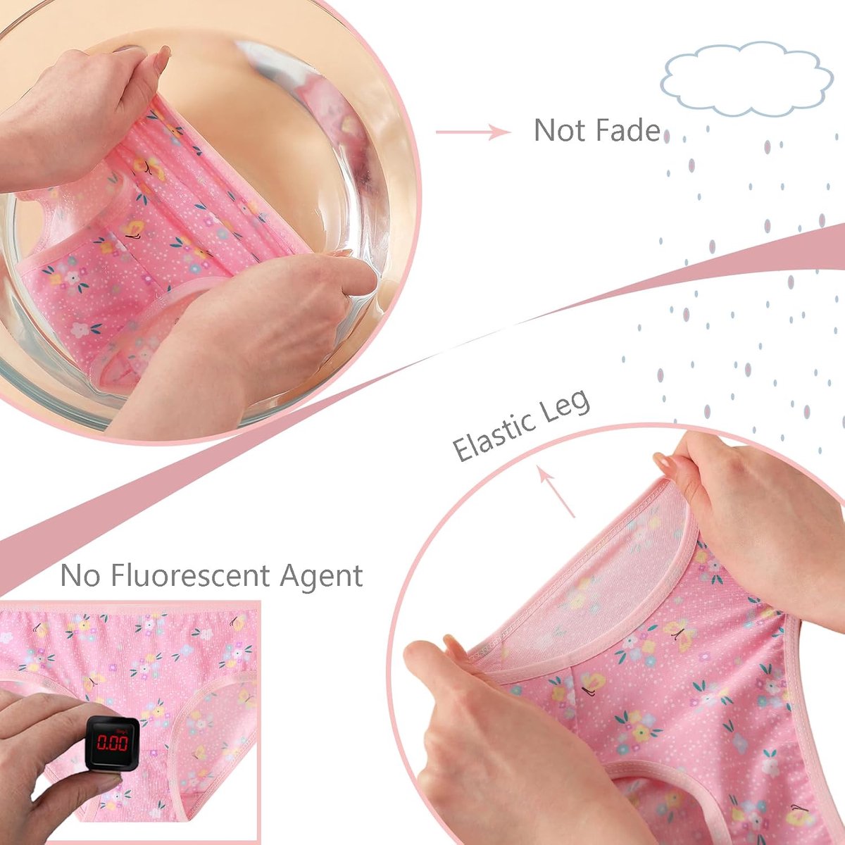 12 Pack Slipje Zachte Comfort Knickers Katoen Ondergoed Kleine Meisjes Diverse Slips 2-12 Jaar